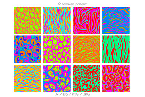 Neon Animals Print Collection