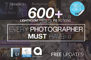 600 LIGHTROOM Presets Mega Bundle, an Action Add-On by AN Productions (Thumbnail 1 of 5)