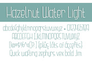 Hazelnut Water Light, a Sans Serif Font by Brittney Murphy Design (Thumbnail 2 of 3)
