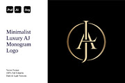 Minimalist Luxury AJ Monogram Logo, a Branding & Logo Template by Luxury Logos (Thumbnail 1 of 4)