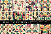 12 Sunset Deco Seamless Patterns, a Pattern Graphic by Inknfolly (Thumbnail 1 of 7)