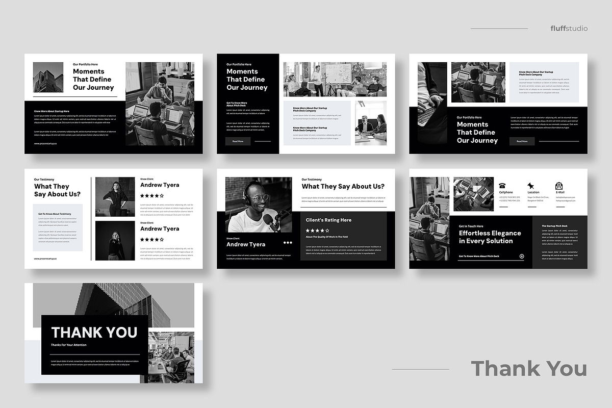 Startup Pitch Deck Powerpoint, a Presentation Template by fluffstudio (Photo 4 of 4)