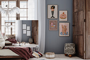 Vintage Nursery Frame Mockup Bundle, a Household Mockup by Artjafara (Thumbnail 10 of 15)