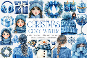 Cozy Winter Clipart Bundle, an Illustration by SinaCreation