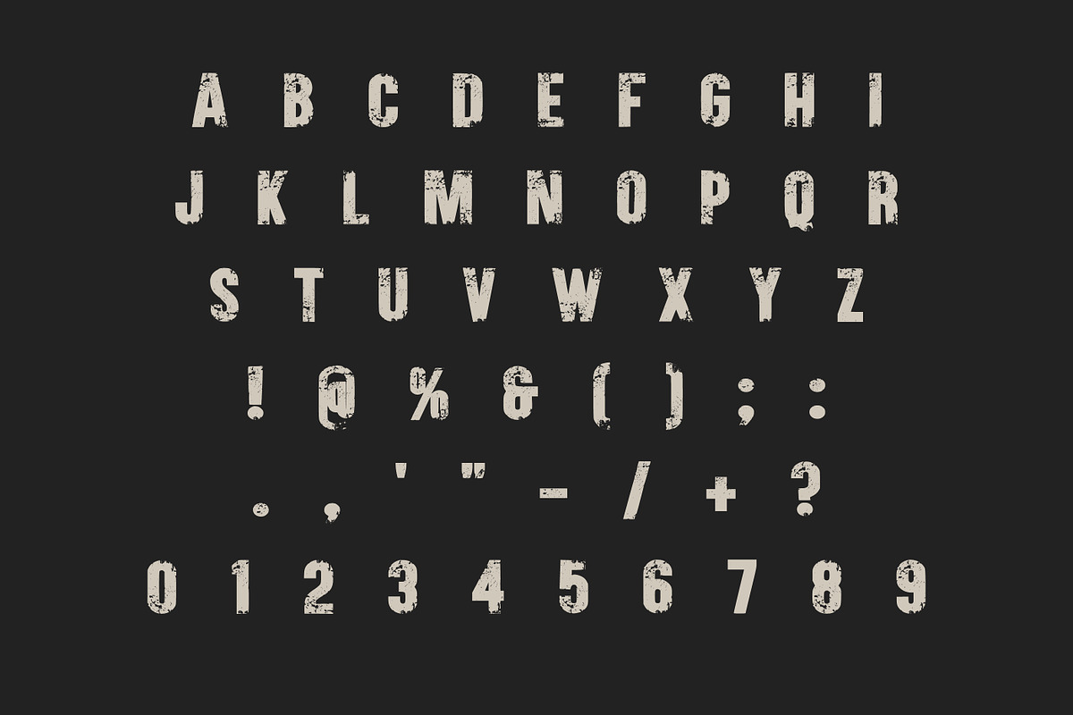 Built Grunge - Distressed Font, a Sans Serif Font by Limited.studio (Photo 5 of 6)