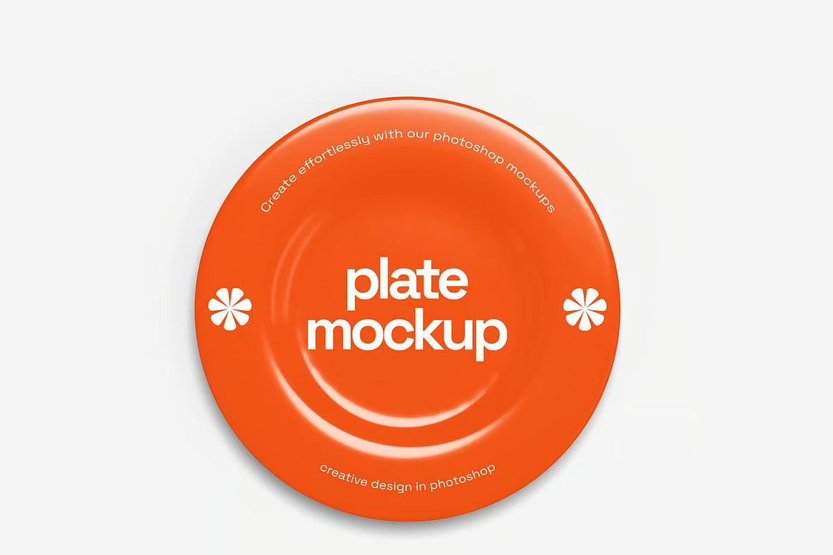 Plate Mockup, a Household Mockup by renderstockmarket (Photo 4 of 4)