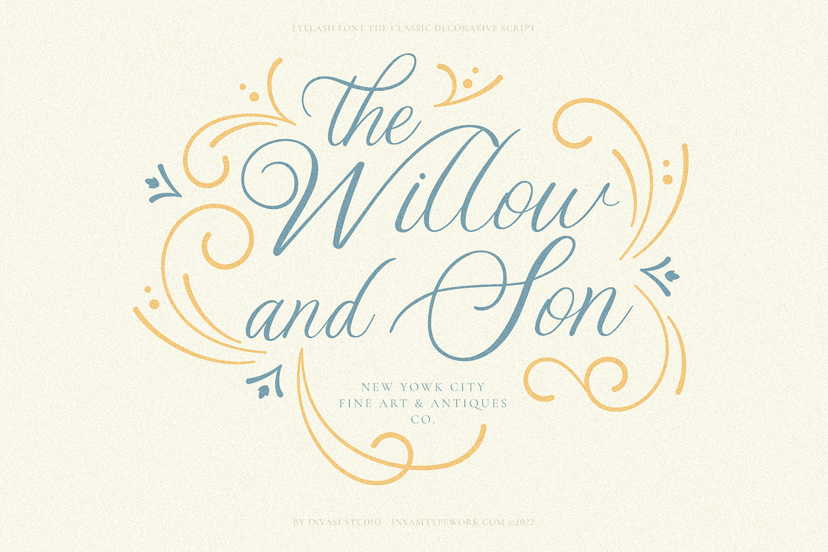 Eyelash - Decorative Script Font, a Script Font by Invasi Studio (Photo 6 of 11)