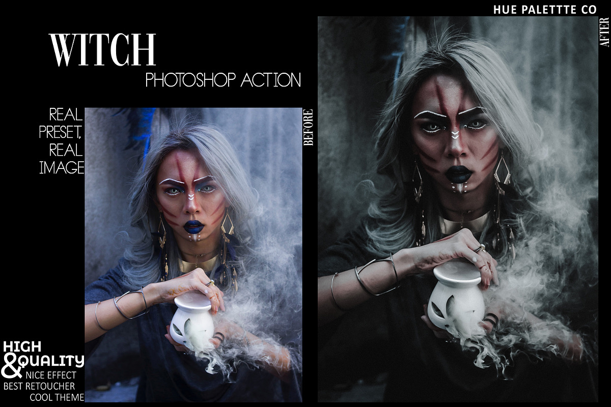 10 Bloody Halloween Photoshop Action, an Action Add-On by Hue Palettte Studio (Photo 4 of 10)