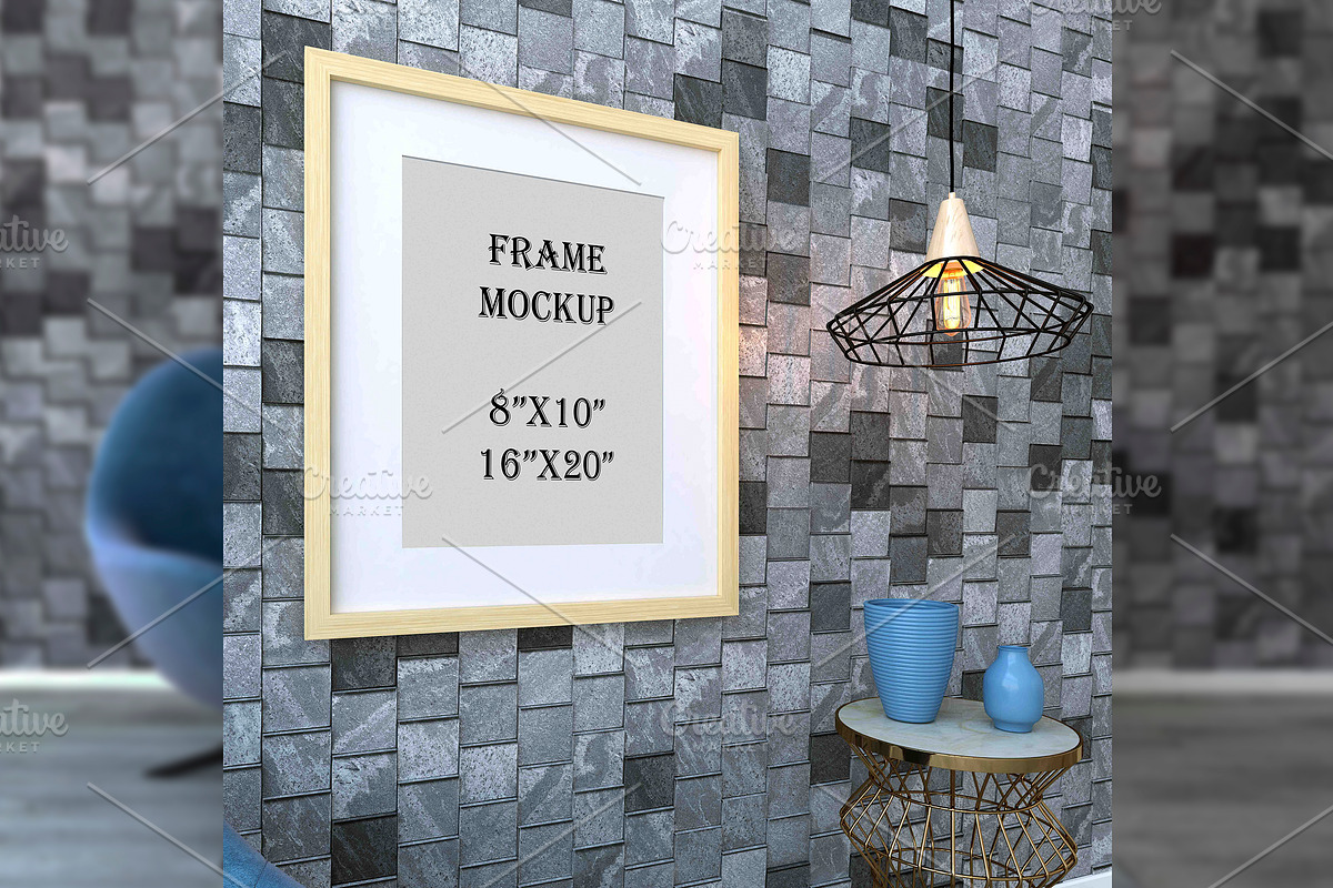 Brick Photorealistic Frame Mockups, a Print Template by desgiant (Photo 4 of 5)