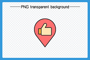 Map Pin and UI Location Marker Icons, an Icon by Designfour (Thumbnail 6 of 6)