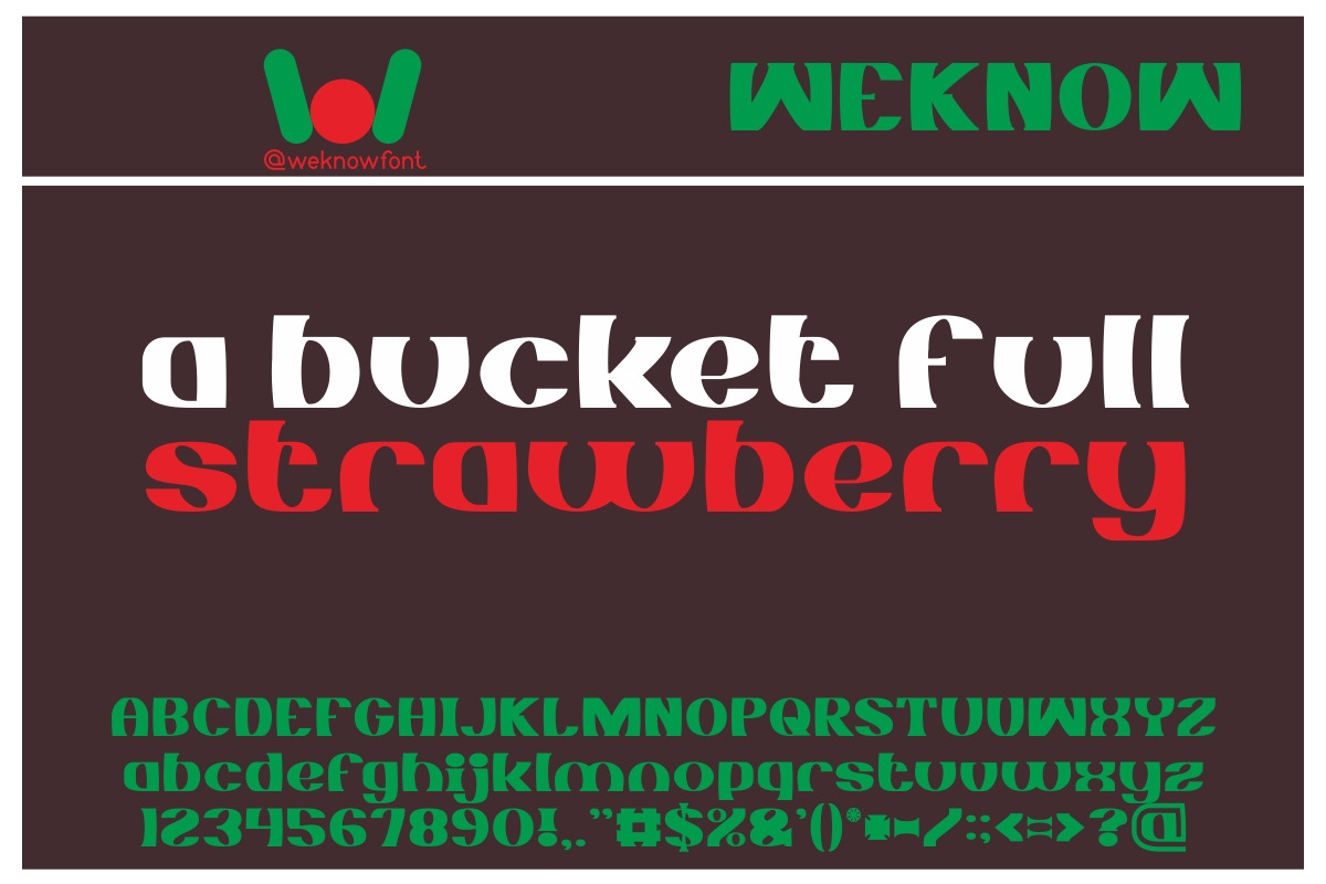 Monochrome font, a Font by weknow (Photo 5 of 5)
