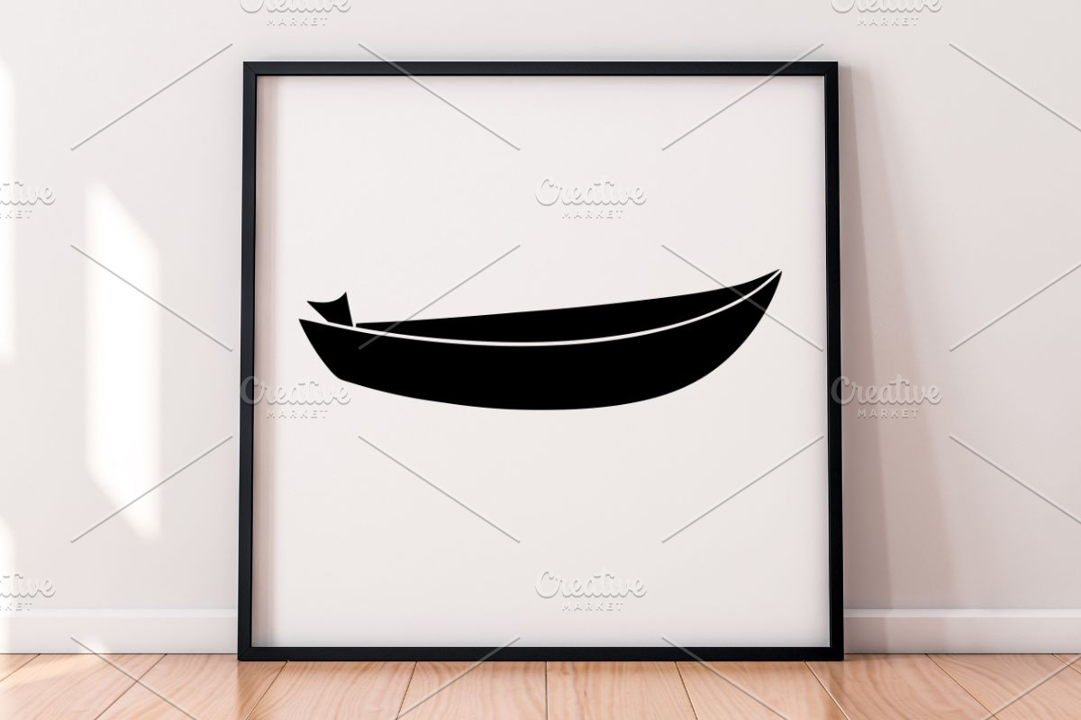 Canoe Silhouette SVG #2, a Transportation Illustration by newminddesign (Photo 5 of 5)