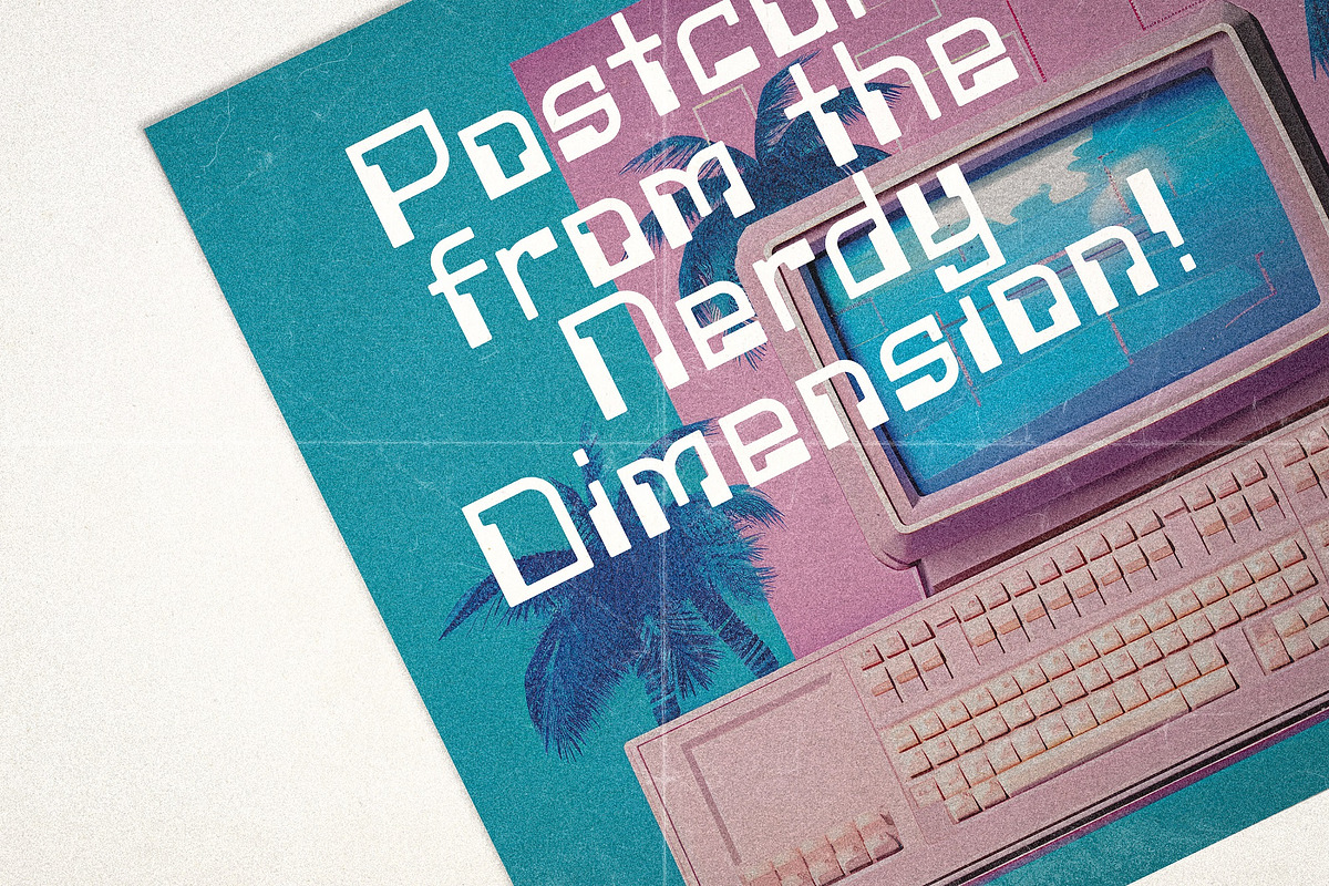 Digital Dreamer | 1980s CPU Font, a Sans Serif Font by HipFonts (Photo 9 of 11)