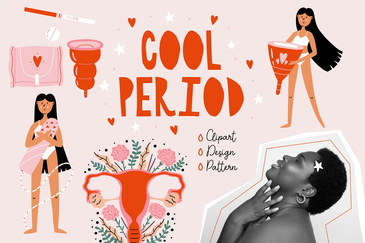 Cool Period Graphics, a Healthcare Illustration by AnkaDrozd (Photo 1 of 8)