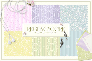 Regencycore. Floral Patterns