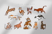Cute cats set, an Animal Illustration by Anastasy_helter (Thumbnail 2 of 7)