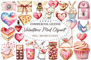 Valentines Mail Clipart, Valentines, an Illustration by designcity5 (Thumbnail 1 of 5)