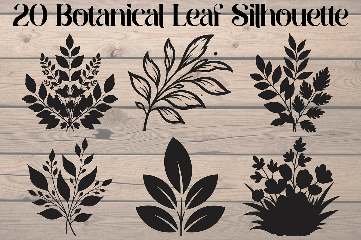 Botanical Leaf Silhouette, an Object Graphic by Creativeshirt (Photo 1 of 19)