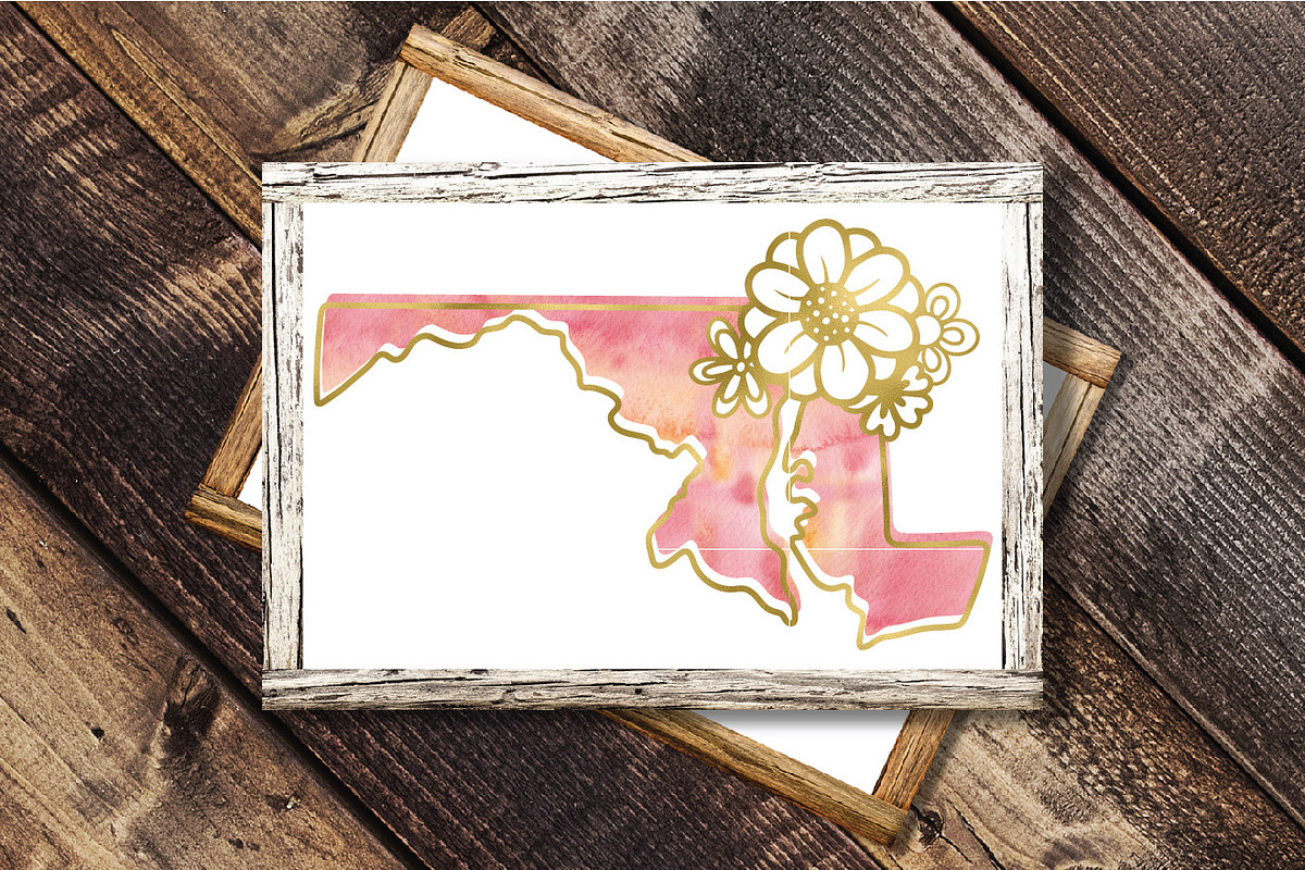 50 States Sublimation Clipart Bundle, an Illustration by OldMarket Designs (Photo 12 of 12)