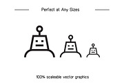 Robot Character Avatars Set, an Icon by Designfour (Thumbnail 7 of 7)