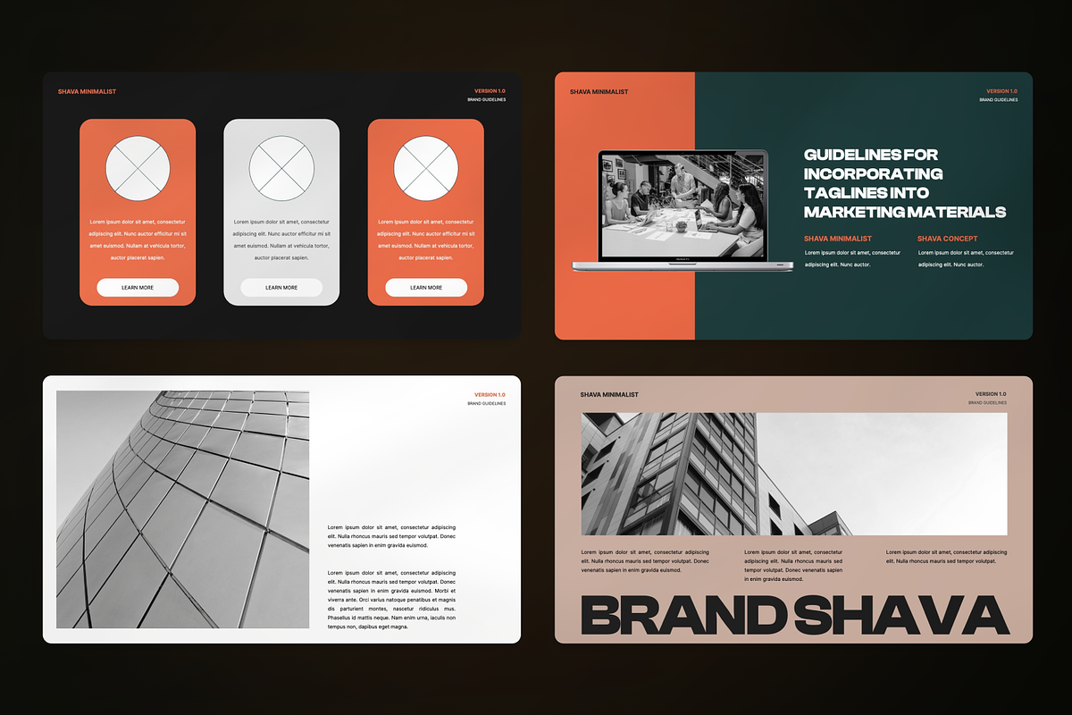 Minimalist Brand Guidelines Keynote, a Presentation Template by SquidPixey (Photo 3 of 7)