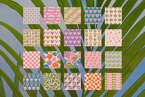 Groovy Love Seamless Patterns