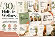 Holistic Wellness IG Canva Template, a Social Media Template by Daffodil Dream Studio (Thumbnail 1 of 3)
