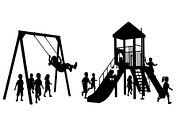 50 Kids Playground Silhouette Bundle, an Illustration by Gfx_Store (Thumbnail 28 of 51)