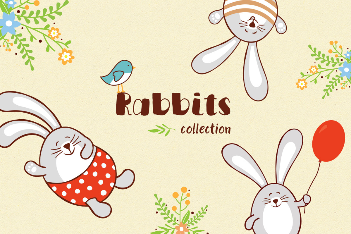 Lovely Rabbits graphic collection, an Object Graphic by Piñata