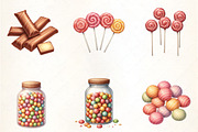 Candy Collection Clipart, an Illustration by CrexoraLab (Thumbnail 4 of 5)