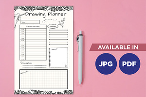 Drawing Planner Printable Planifier