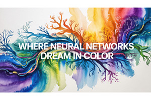 Abstract colorful neural network, an Illustration by tilialucida