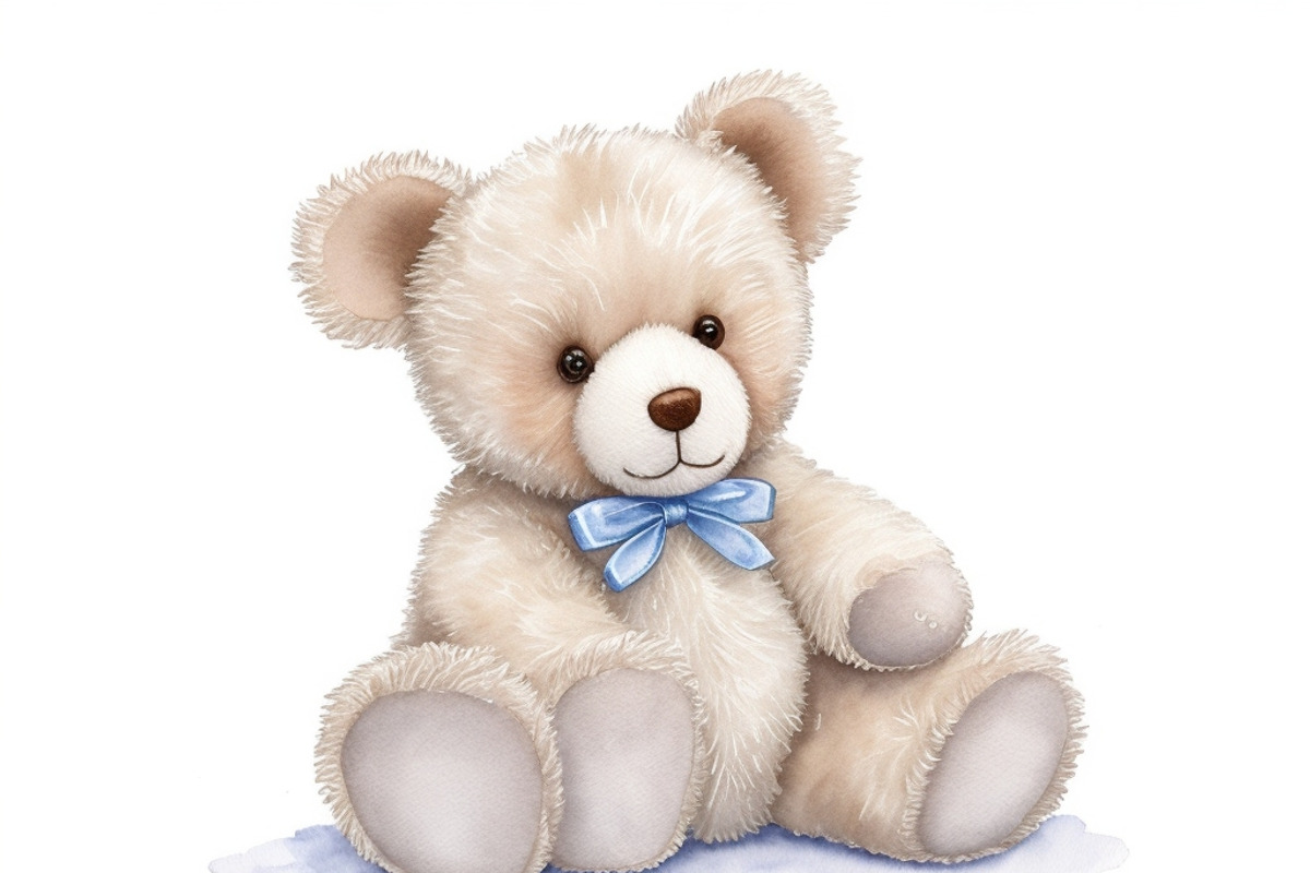12 Watercolor teddy bear clipart, an Animal Illustration by ZaaxPrintables (Photo 2 of 13)