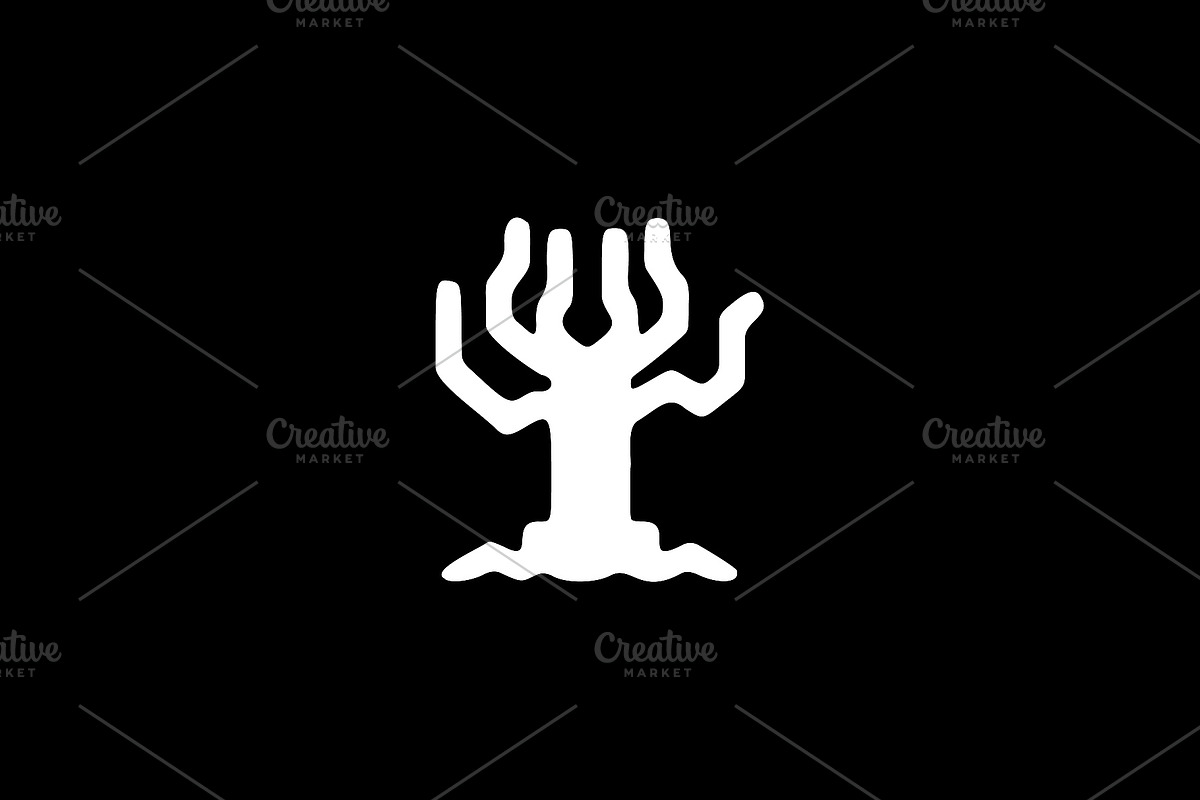 Creepy Tree Silhouette Vector, a Seasonal Illustration by Vectorium Studio (Photo 2 of 4)