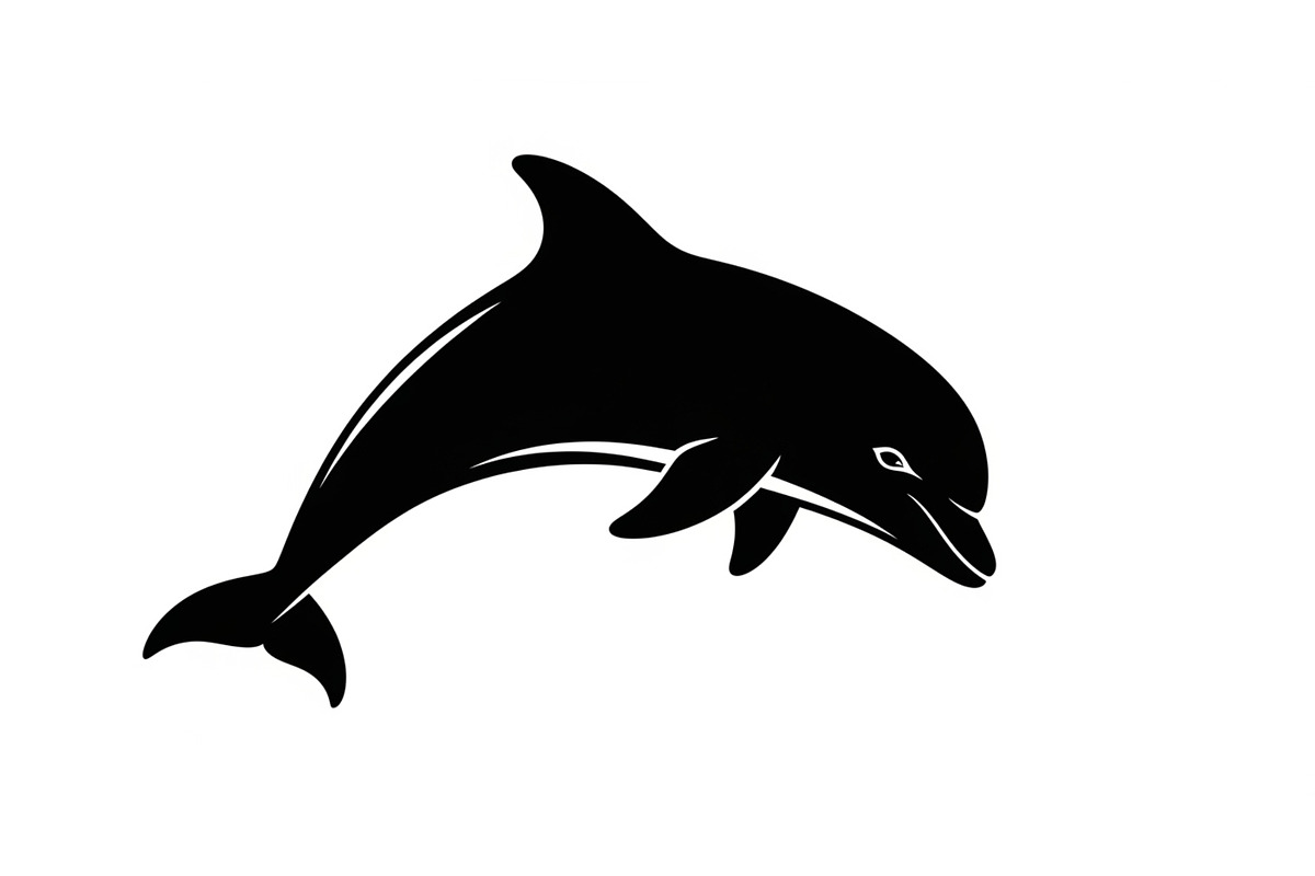 Dolphin Jumping Silhouette Vector, an Illustration by Designs_River (Photo 50 of 51)
