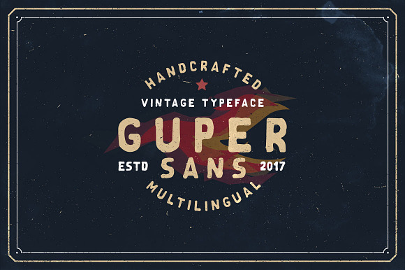 Guper Sans - Handcrafted Font preview 8