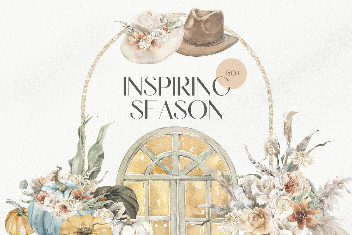 Inspiring Season Abstract & Floral, an Illustration by Cat In Colour (Photo 1 of 13)