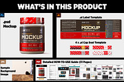 1lb Whey Protein Jar Mockup A3-Pro, a Packaging Mockup by Design Warlord (Thumbnail 14 of 16)