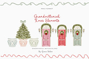 Watercolor Christmas Floral Bows, a Decorative Illustration by Grace Noboa Illustrations (Thumbnail 21 of 24)