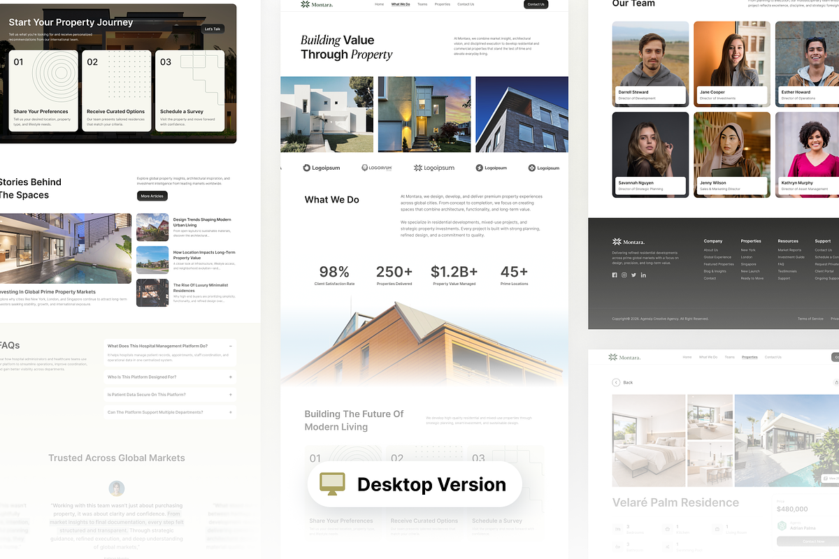 Montara - Property Agent Website Kit, a Landing Page Template by Agensip Design Agency (Photo 9 of 10)