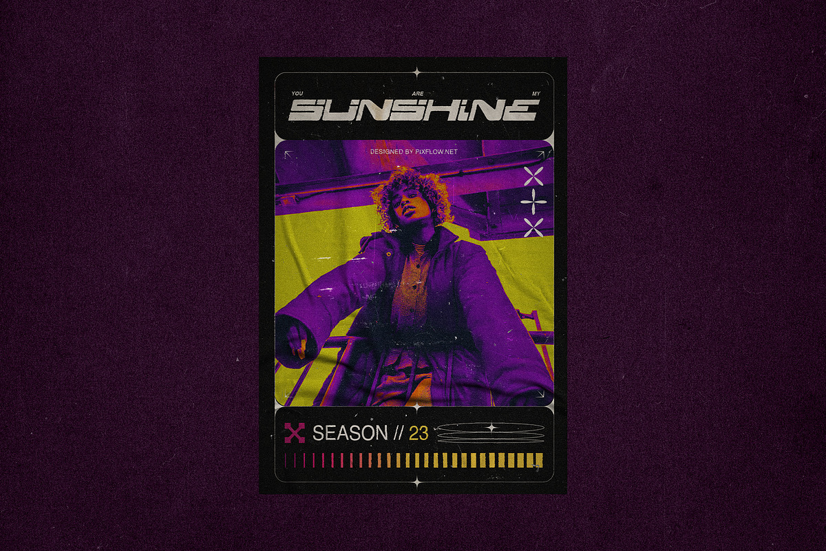 Acid Retro Posters, a Flyer Template by Pixflow (Photo 5 of 6)