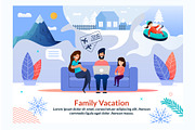 Family Vacation Vector Scenes, a Healthcare Illustration by PavelVinnik (Thumbnail 3 of 3)
