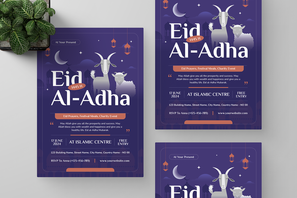 Eid Al Adha Flyer, a Flyer Template by Annora Studio (Photo 5 of 5)