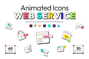 Animated Web Service Icon