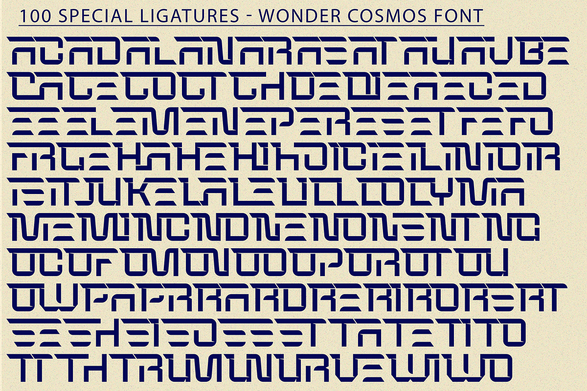 WONDER COSMOS FONT, a Sans Serif Font by 177Studio (Photo 7 of 8)