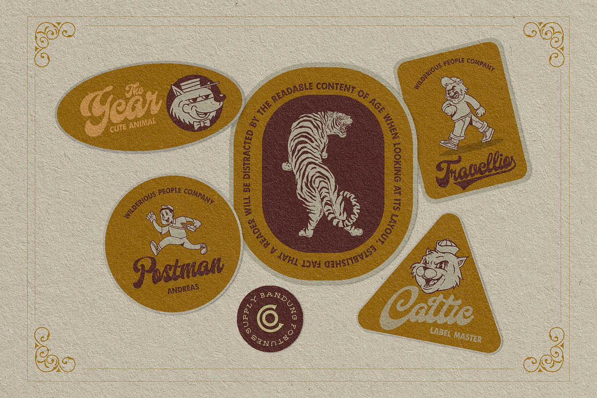 Harland Vintage With Bonus, a Script Font by Fortunes Co (Photo 4 of 14)