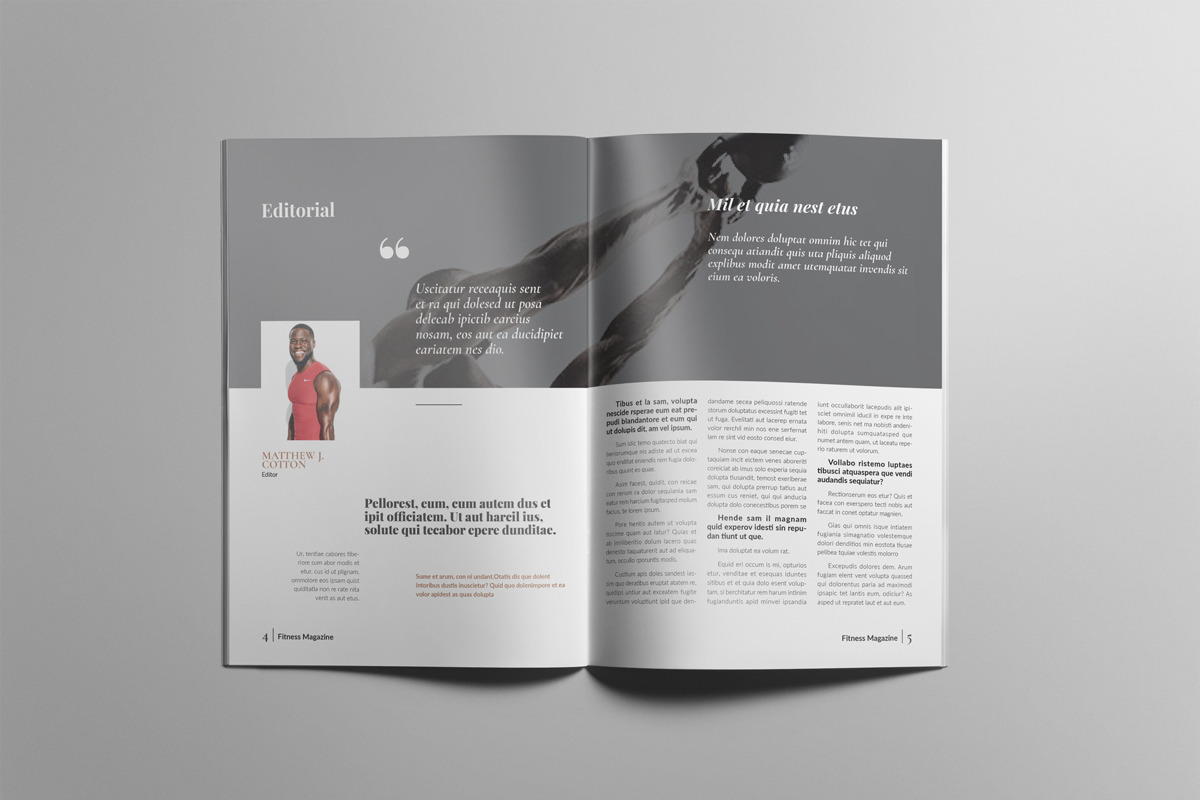 muscle and fitness magazine template, a Magazine Template by Swayang (Photo 3 of 21)