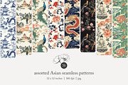 70 assorted Asian seamless pattern, a Pattern Graphic by Poppy Lane Studio (Thumbnail 1 of 10)