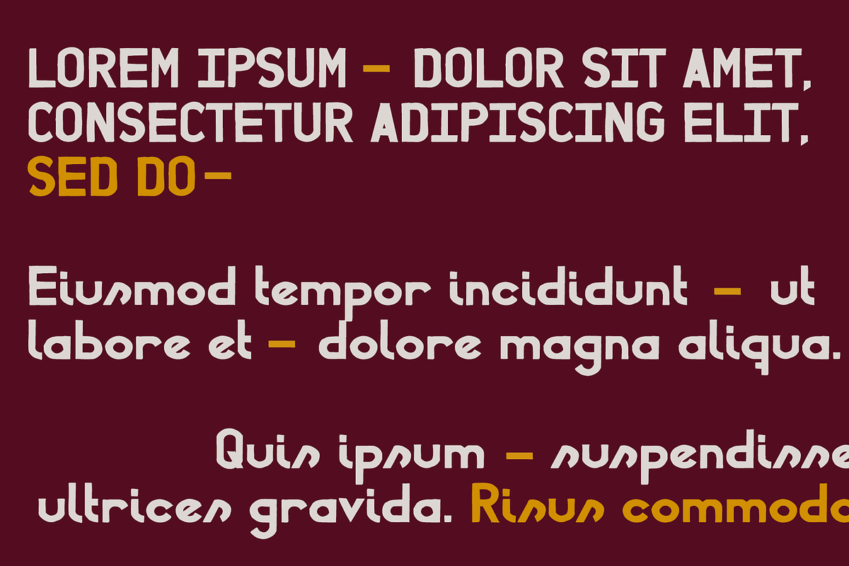 QUANTUM, a Sans Serif Font by Headquarters (Photo 3 of 3)