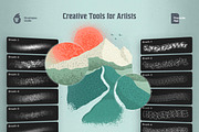 Procreate Shader Brushes Bundle, a Brush Add-On by brushapes.com (Thumbnail 26 of 33)